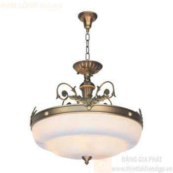 Đèn thả đồng cao cấp Ø400*H500+400, E27*3 lamp NB 1933 A